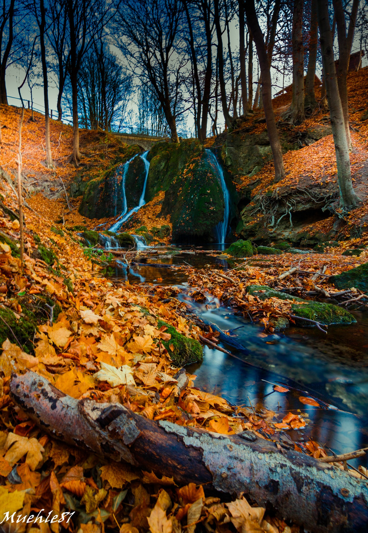 Wasserfall im Eichsfeld.