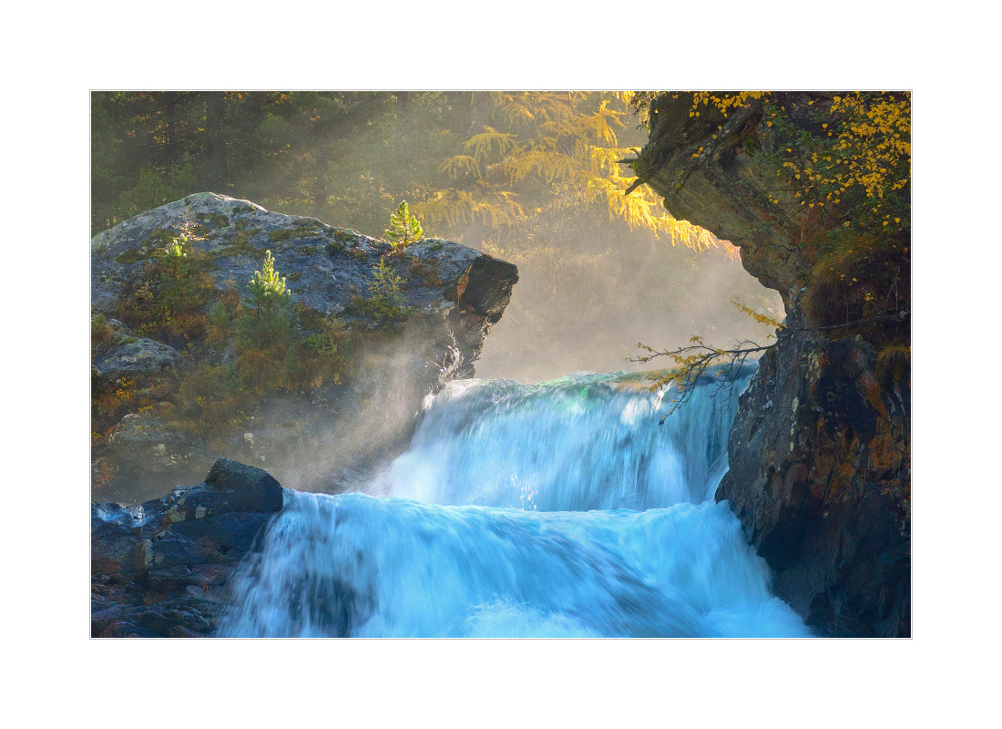 Wasserfall im Engadin