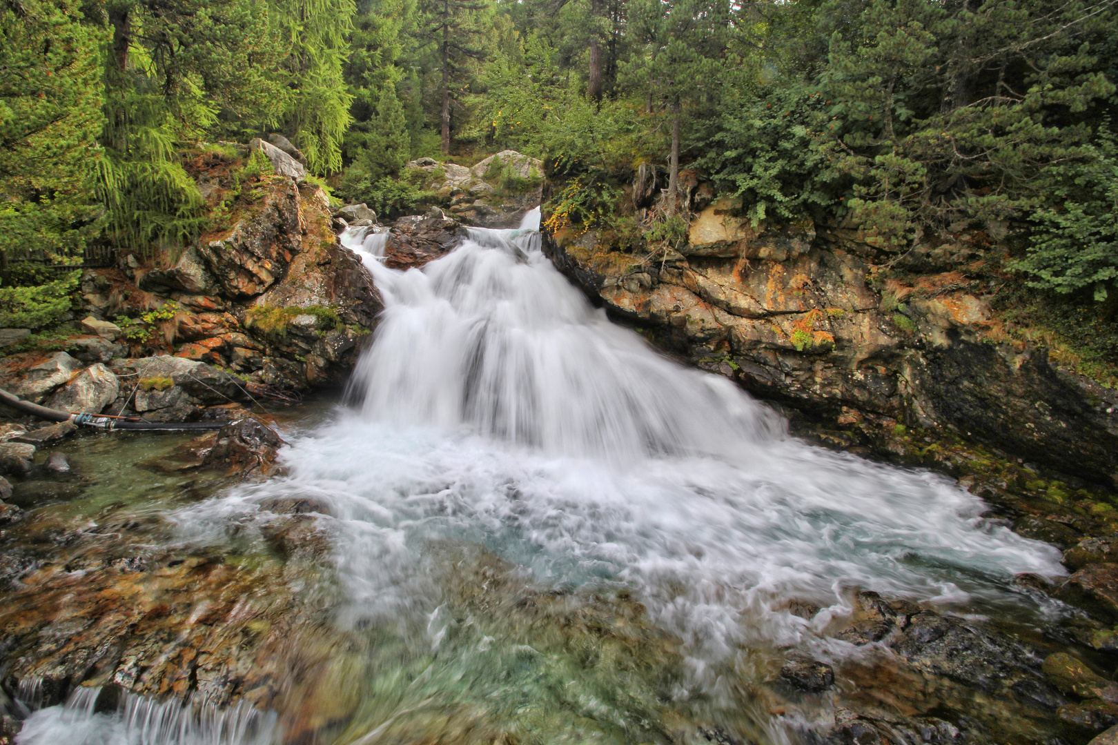 Wasserfall im Engadin