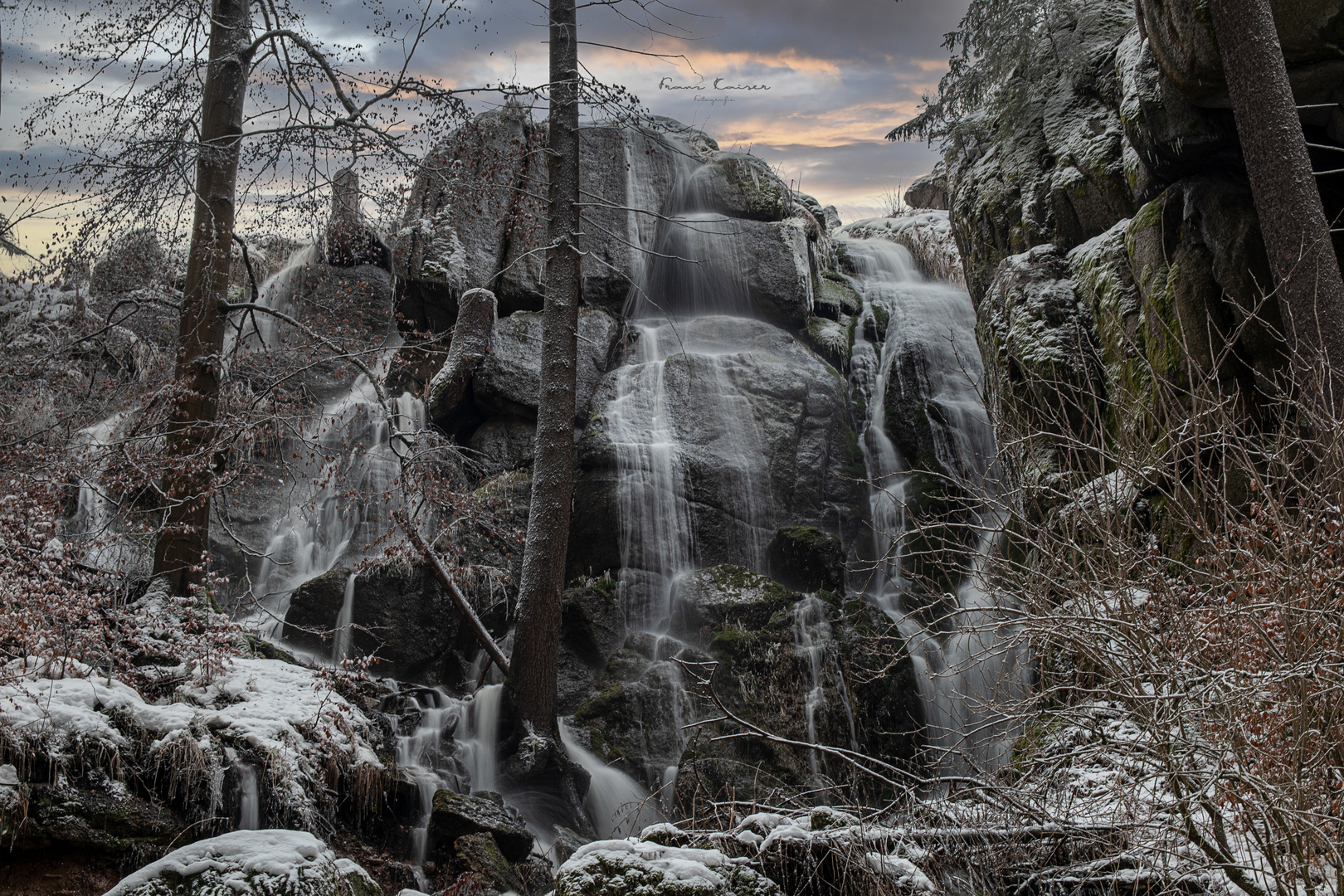 Wasserfall im Erzgebirge 