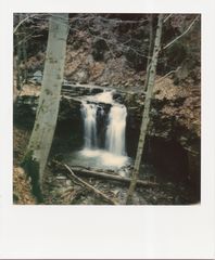 Wasserfall im Extertal auf Polaroid SX 70