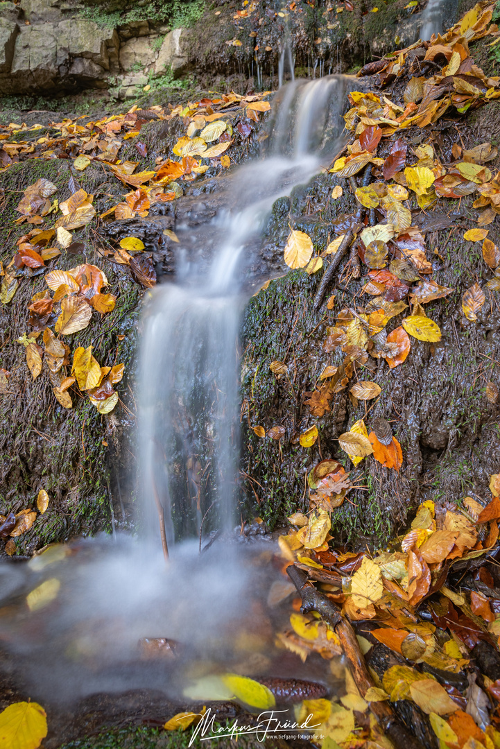 Wasserfall im Herbst