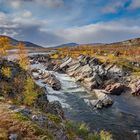 Wasserfall im Herbstlicht