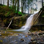 Wasserfall im Herbstwald 3