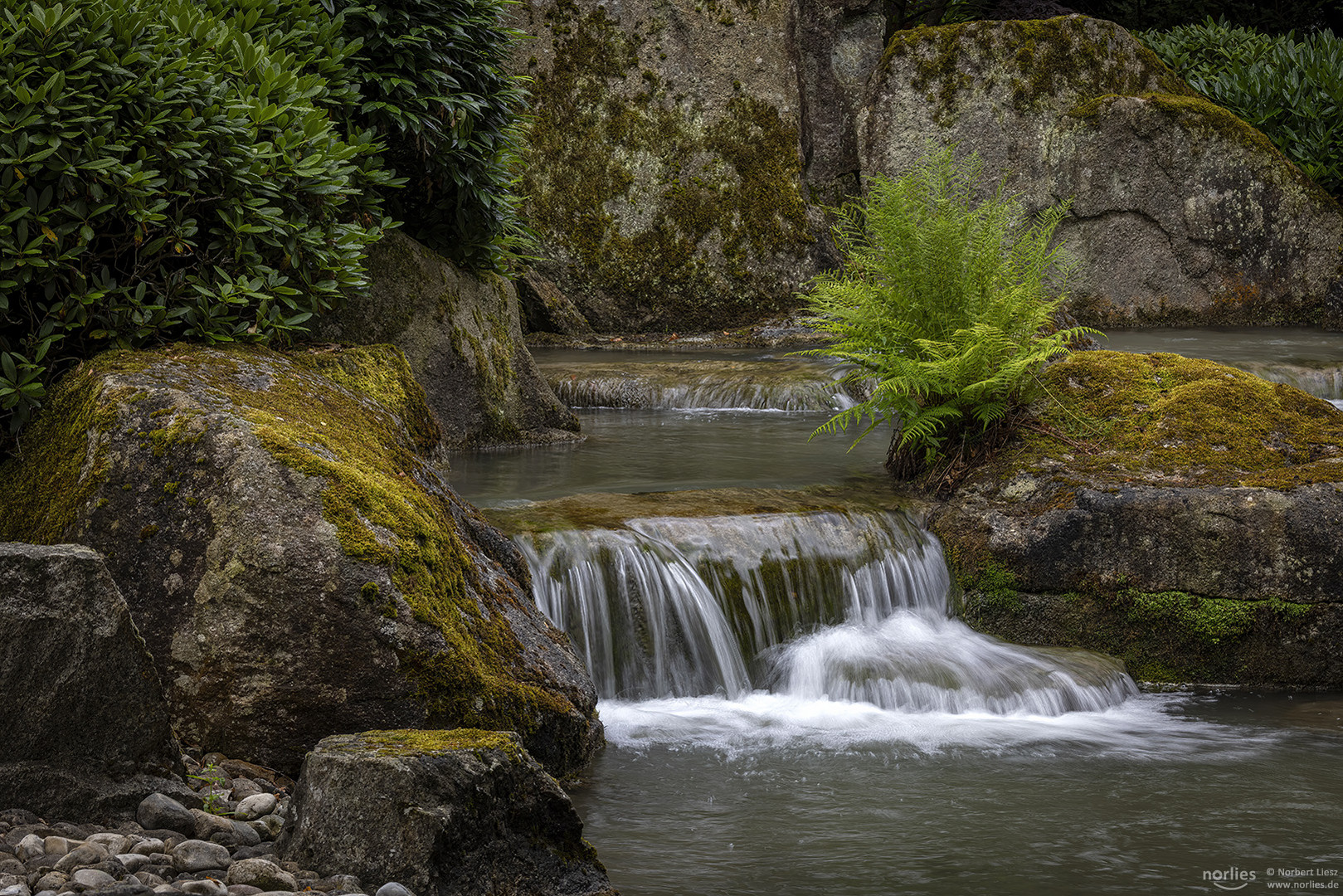 Wasserfall im Japanischen Garten