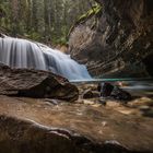 Wasserfall im Johnston Canyon