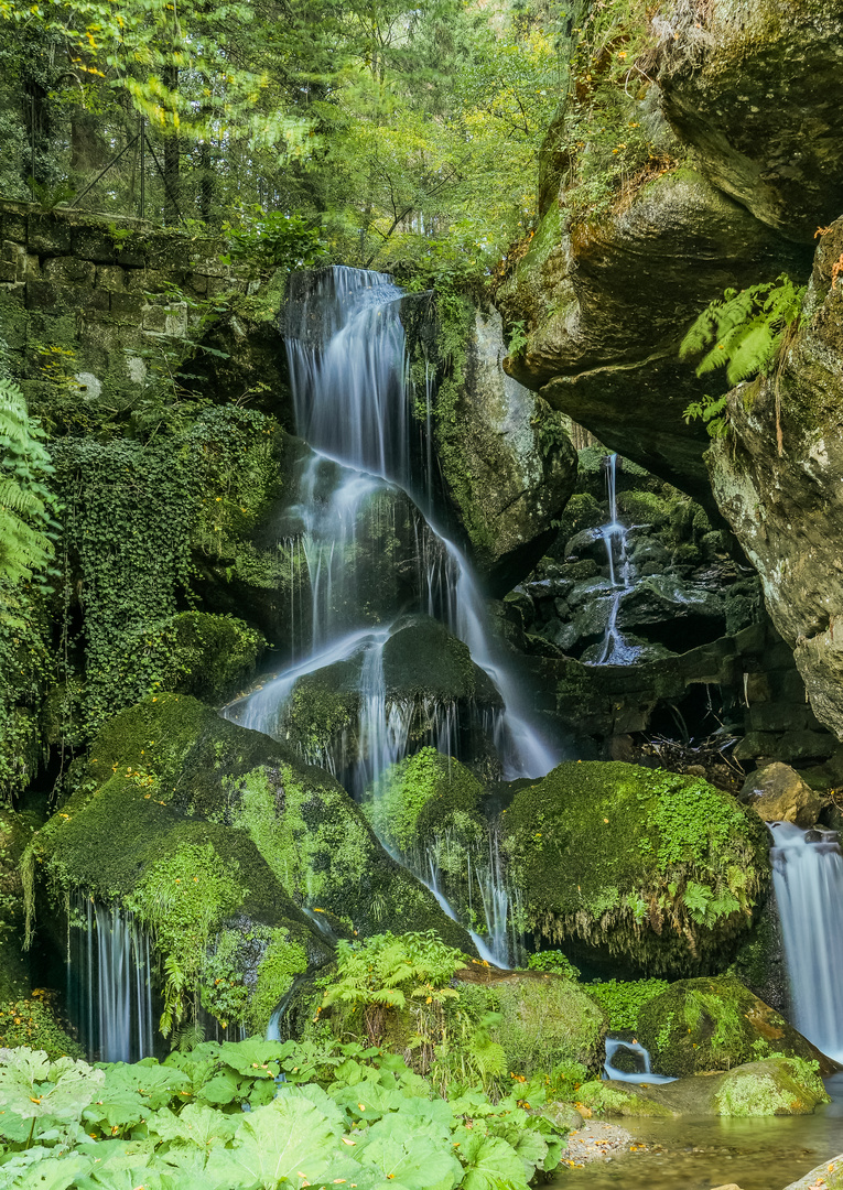 Wasserfall im Kirnitzschtal