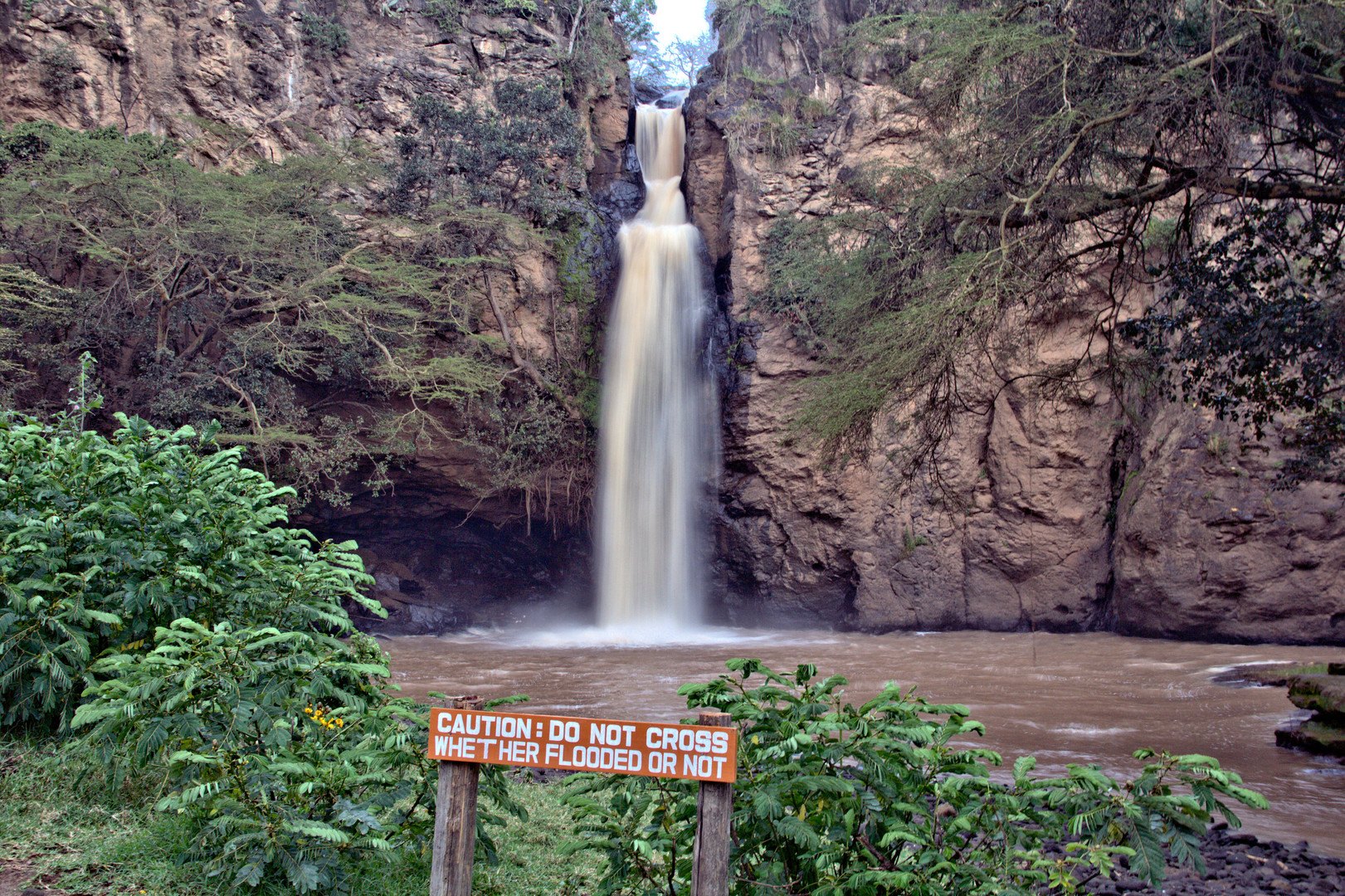 Wasserfall im Lake Nakuro Nationalpark