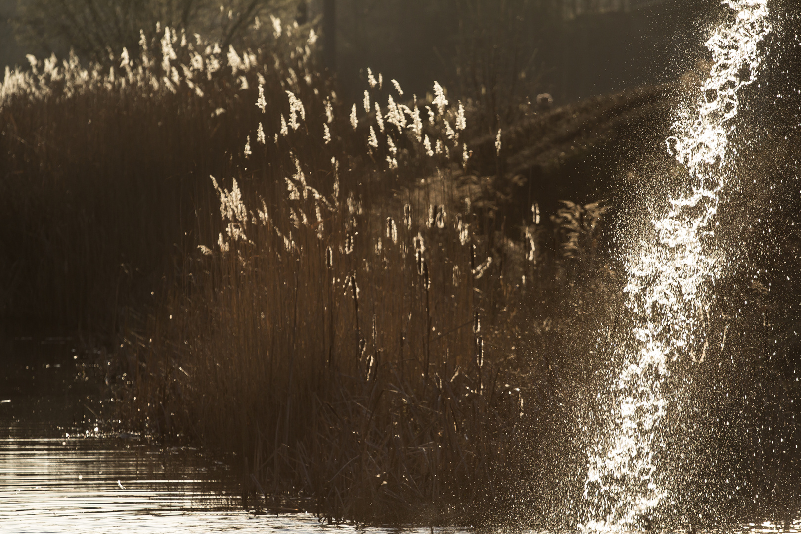 Wasserfall im LaPaDu im Sonnenuntergang