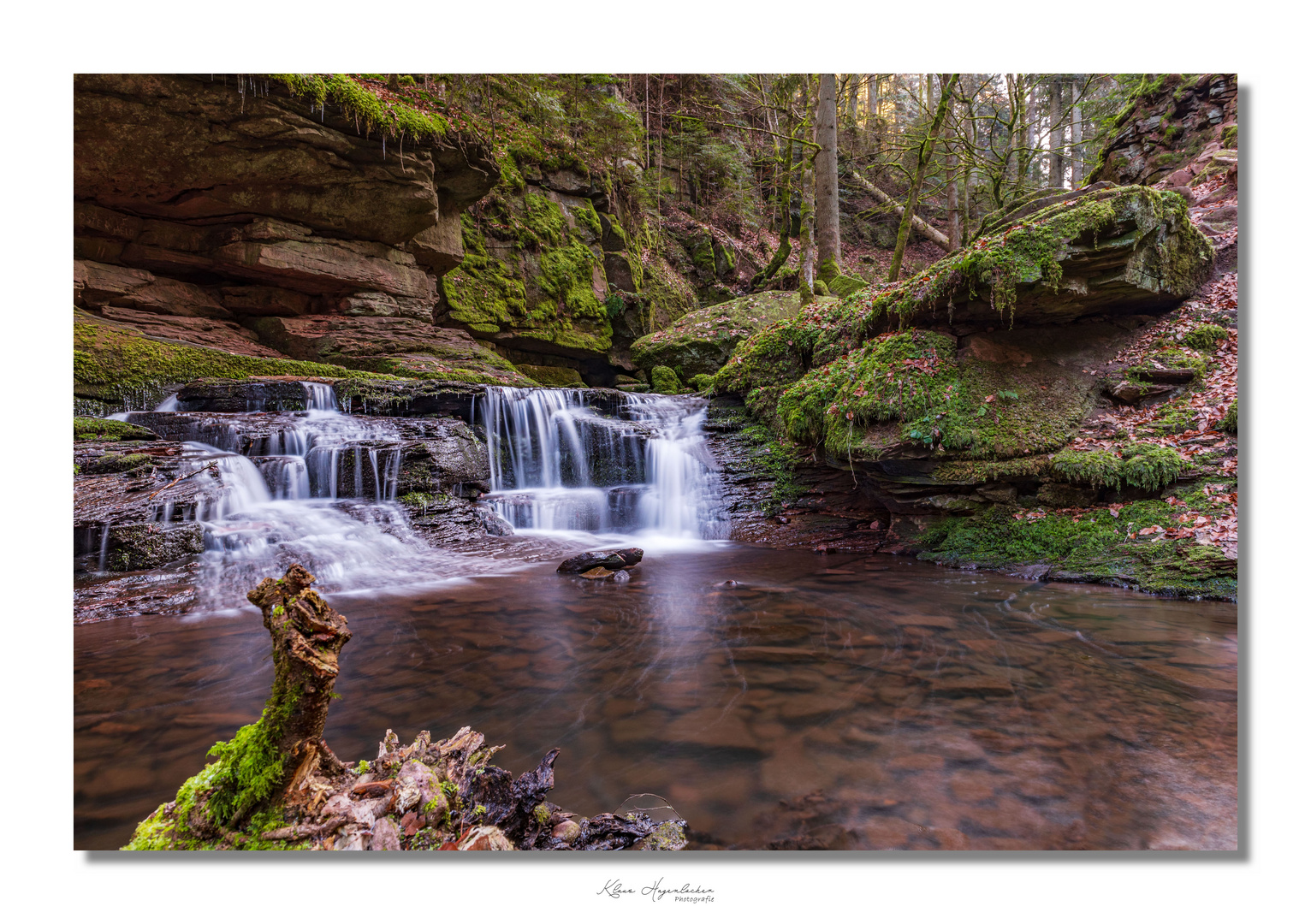 Wasserfall im Monbachtal