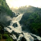 Wasserfall im Morgenlicht 