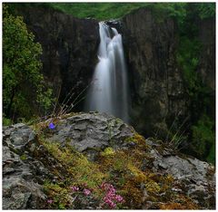 Wasserfall im Regen