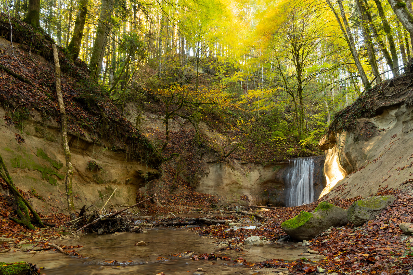 Wasserfall im Rinkenburger Tobel