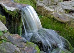 "Wasserfall" im Tiergarten Straubing