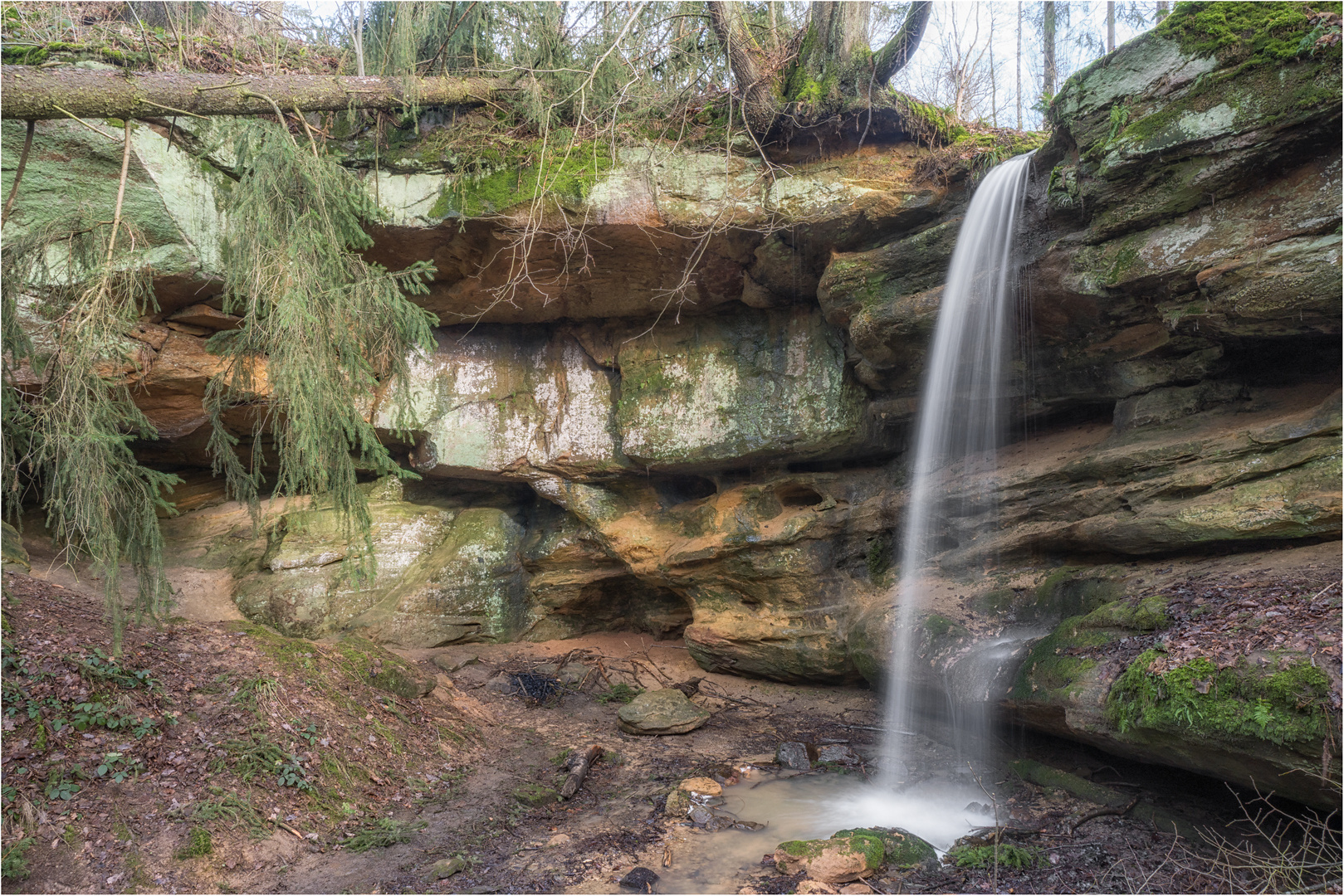 Wasserfall im Vatsbrunngraben