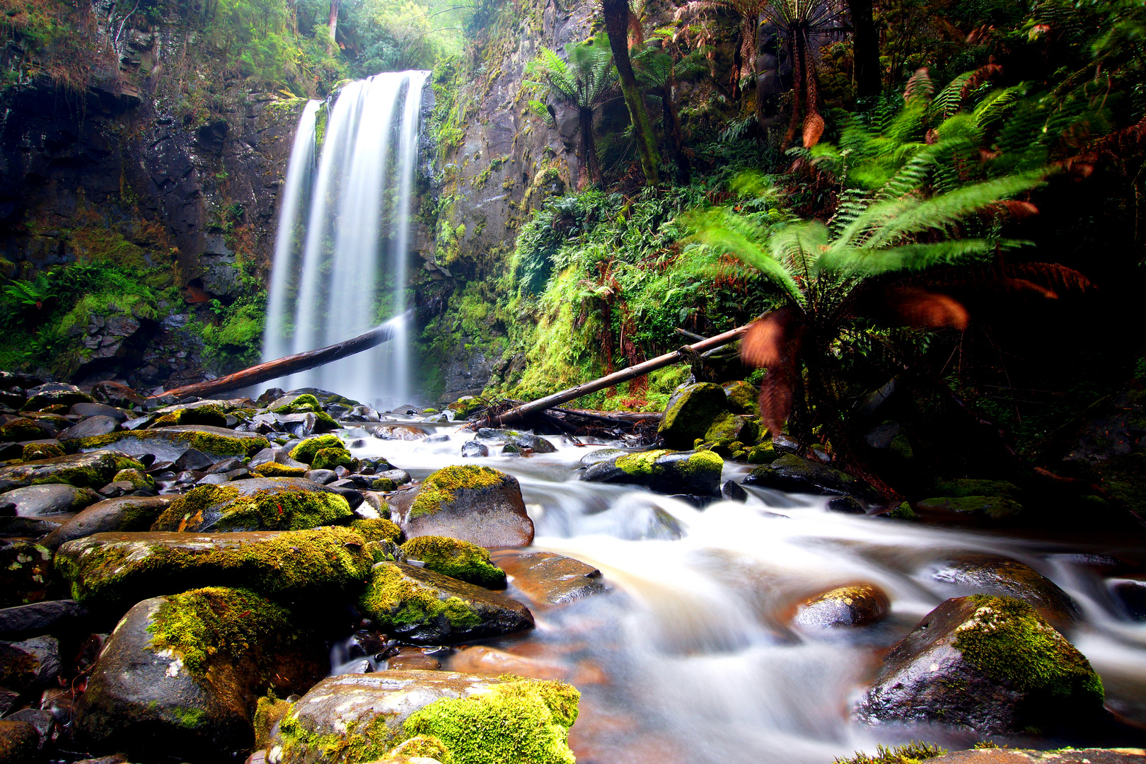 Wasserfall im Wald von Australien