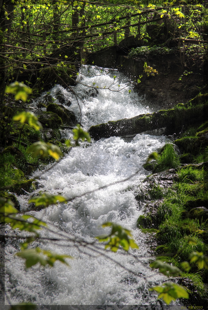 Wasserfall im Wiesaz-Tal