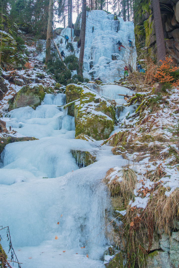 Wasserfall im Winter