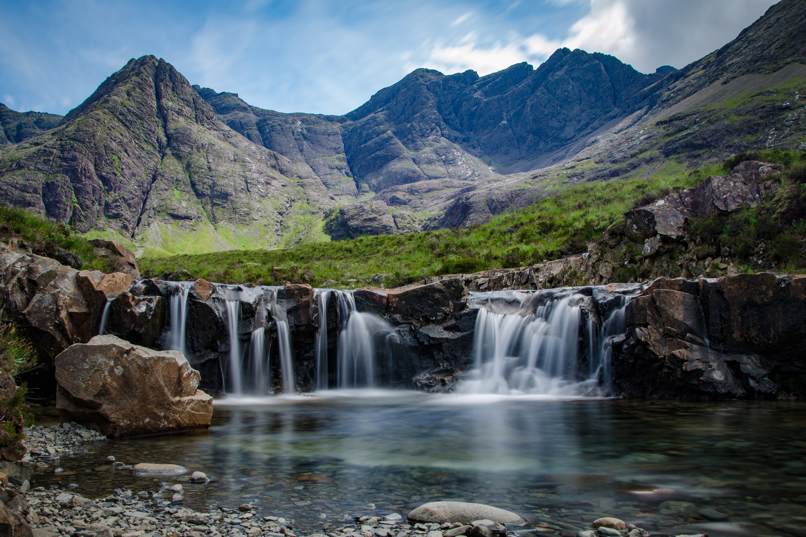 Wasserfall in den Bergen