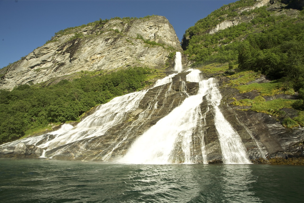 Wasserfall in den Geiranger