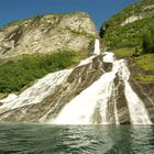 Wasserfall in den Geiranger