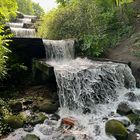 Wasserfall in den kleinen Wallanlagen