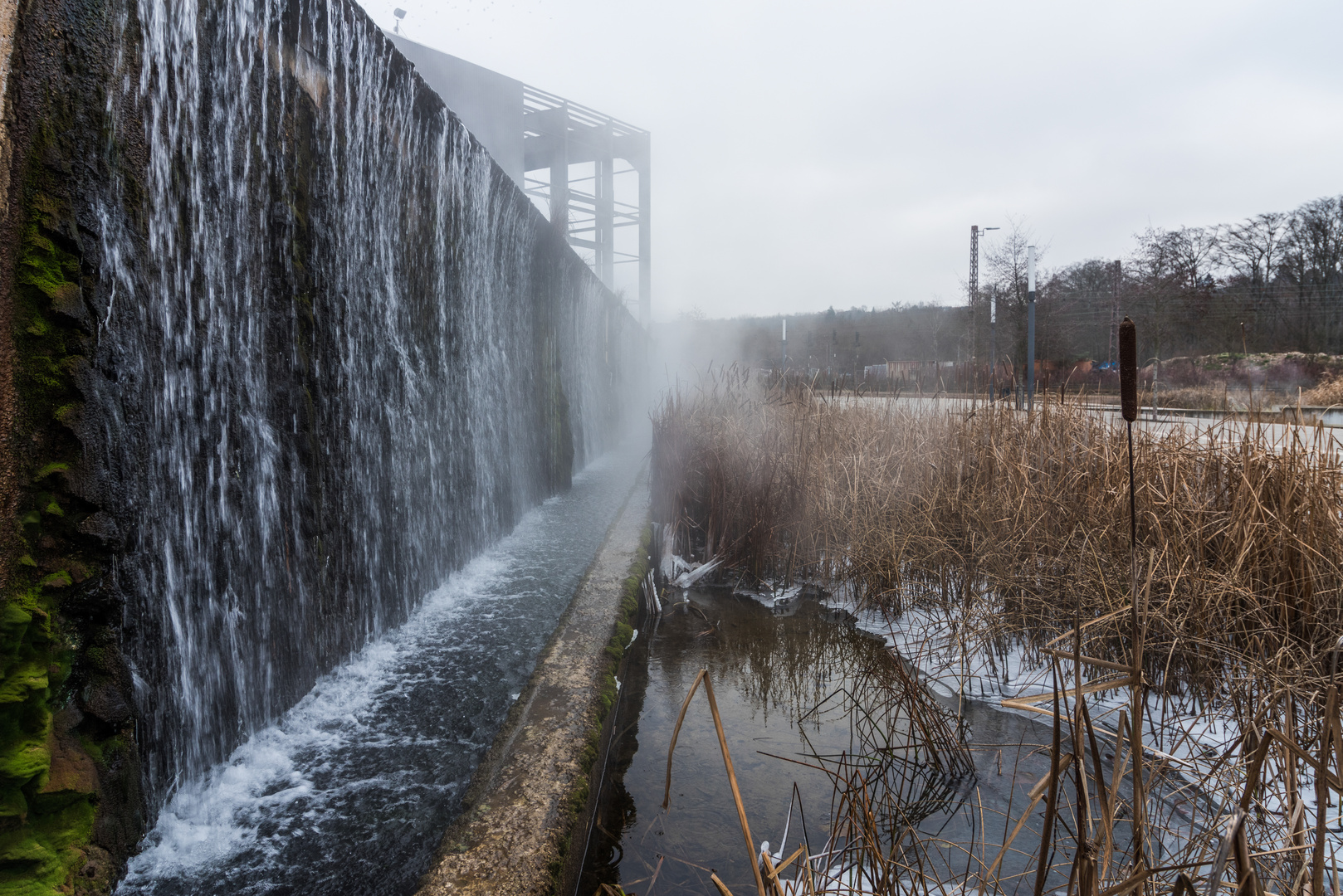 Wasserfall in den Wassergärten Landsweiler-Reden