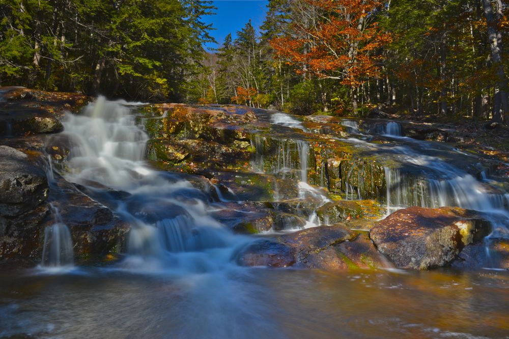 Wasserfall in den White Mountains, NH, USA