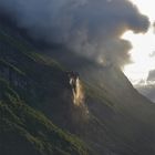 Wasserfall in der Abendsonne