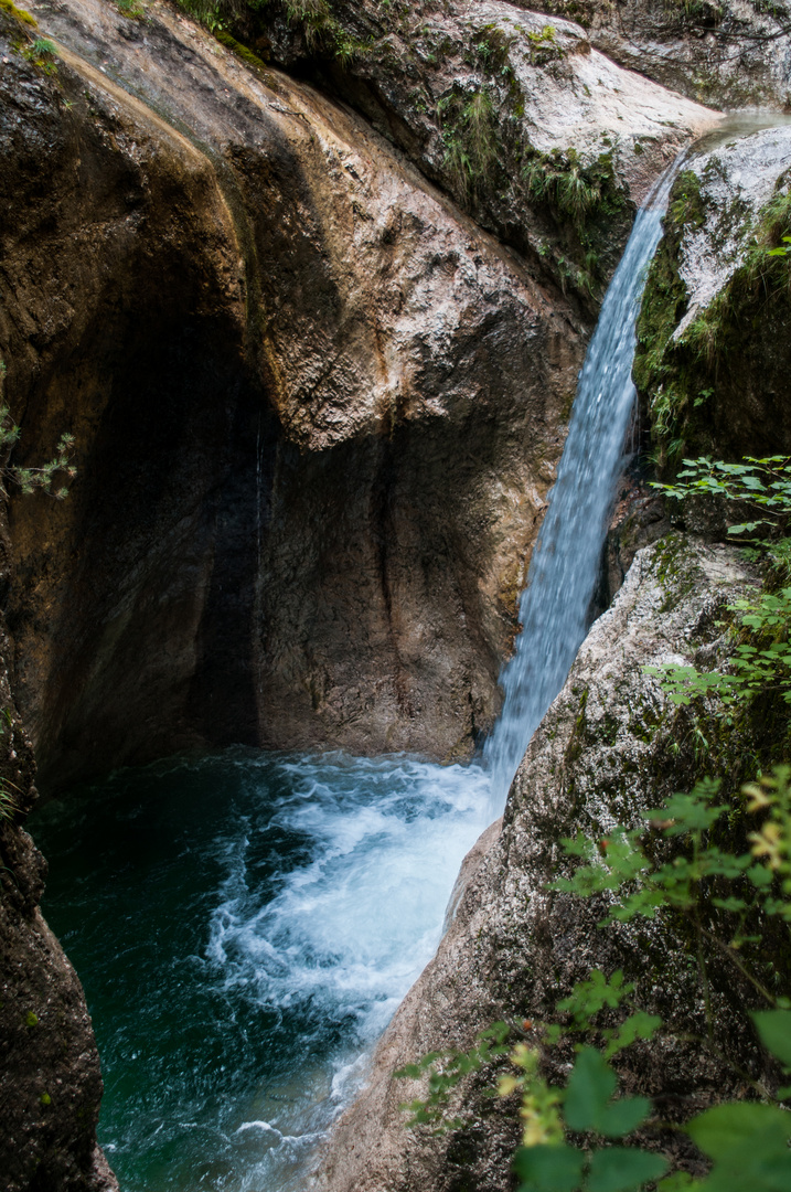 Wasserfall in der Almbachklamm