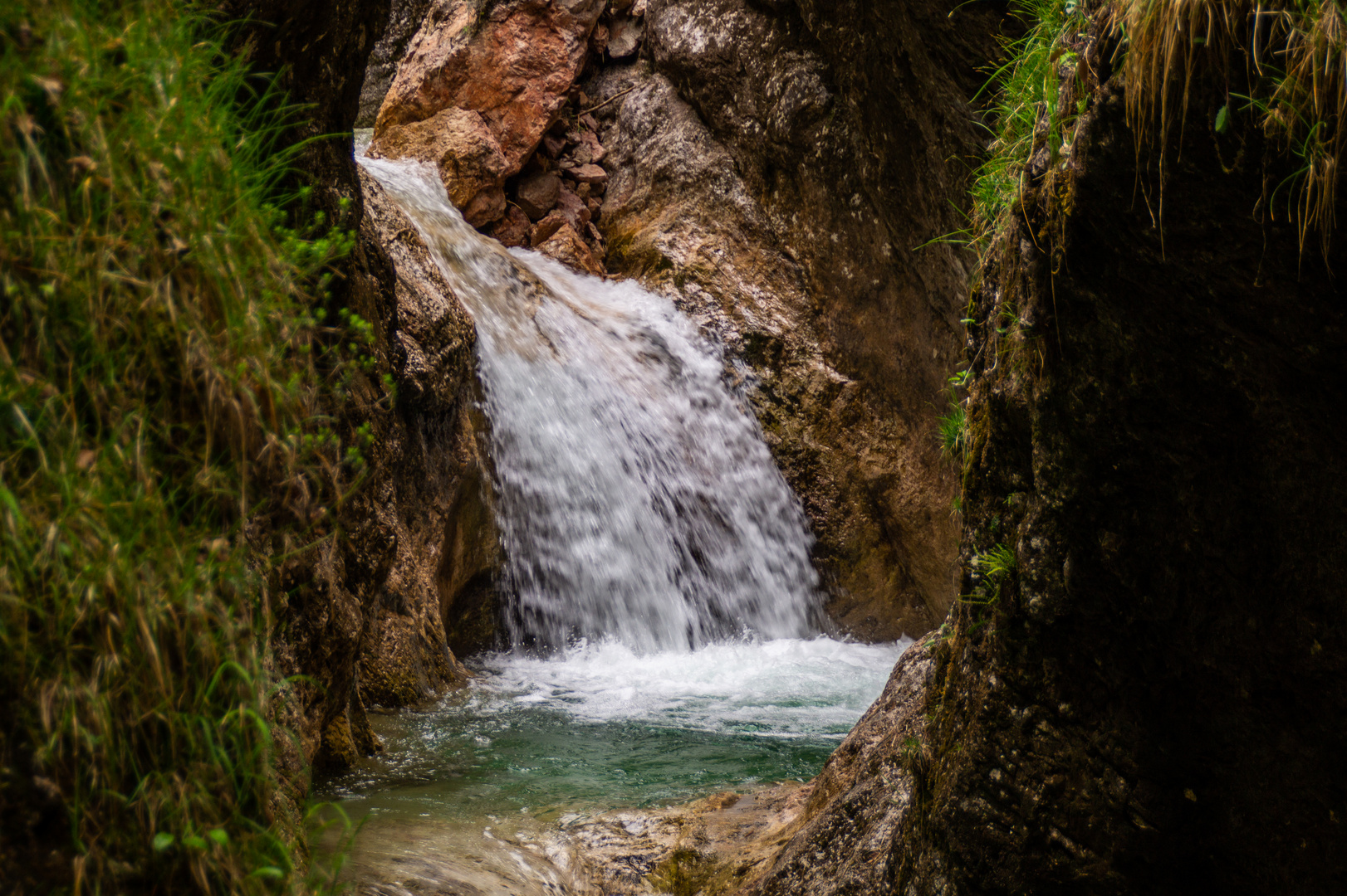 Wasserfall in der Almbachklamm