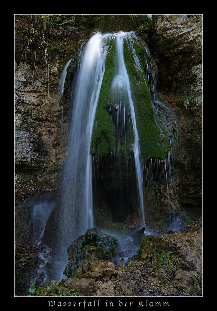 Wasserfall in der Klamm