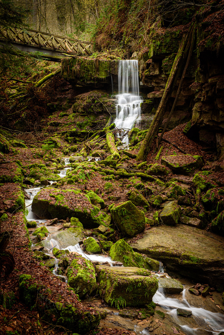 Wasserfall in der Lützenschlucht 