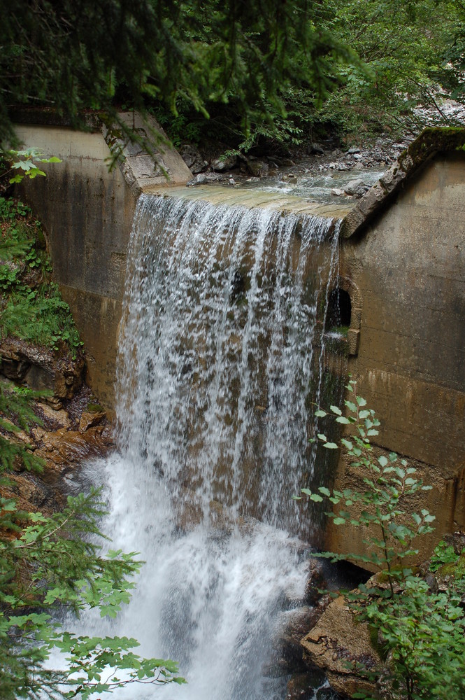 Wasserfall in der Nähe von Oberstdorf im Allgäu