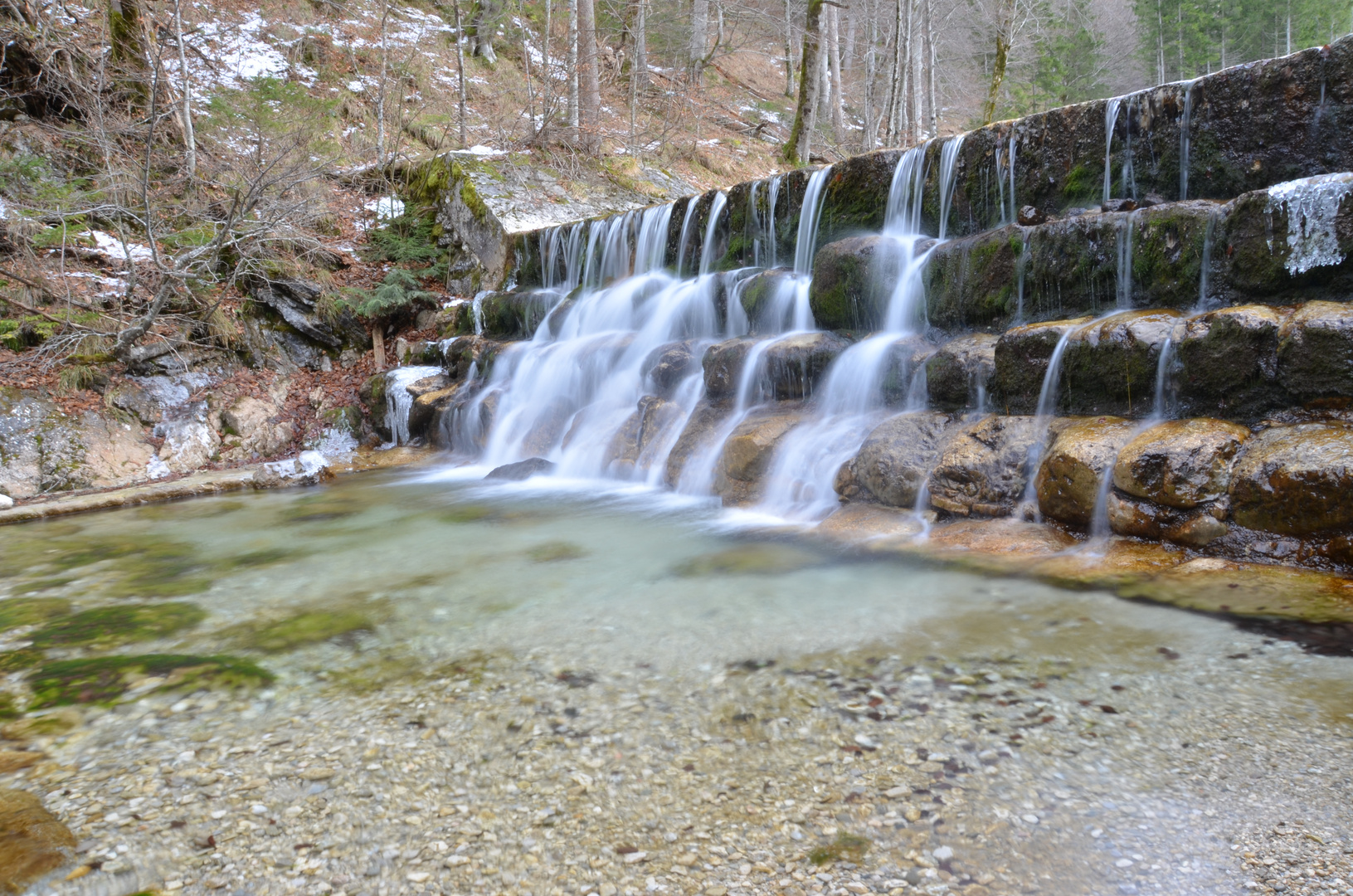 Wasserfall in der Pöllatschlucht