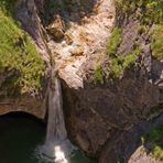Wasserfall in der Pöllatschlucht - von oben