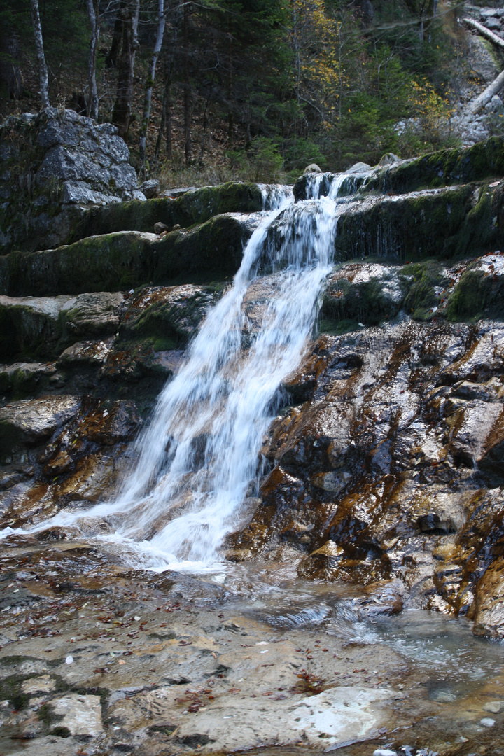 Wasserfall in der Schlucht von Schloss Neuschwanstein