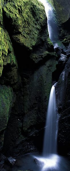 Wasserfall in der Stakholtsgja