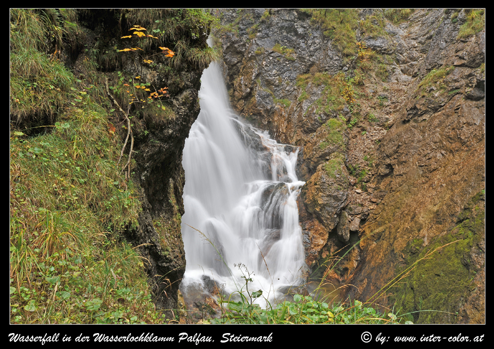 Wasserfall in der Wasserlochklamm