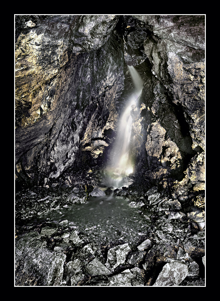 Wasserfall in Goldgrube