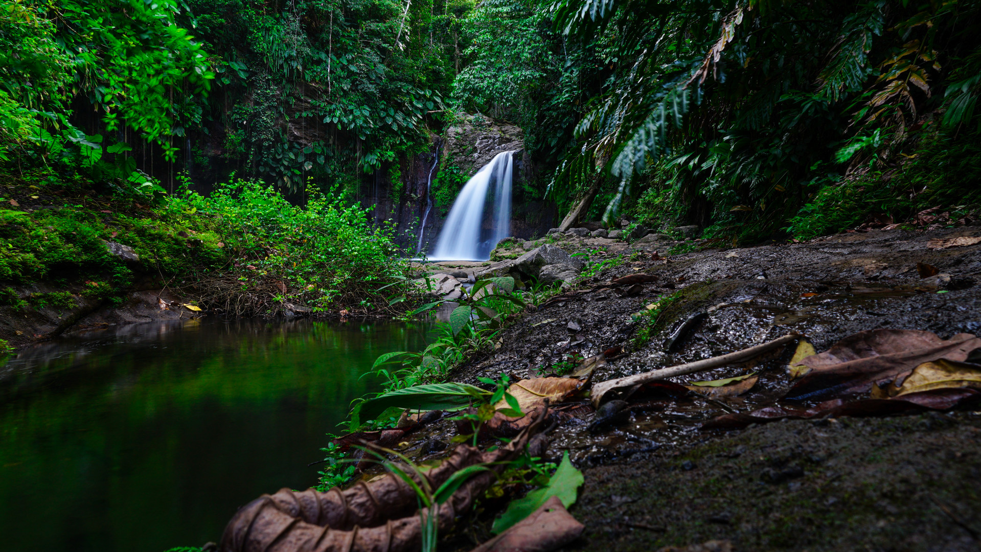 Wasserfall in Guadeloupe (Französische Karibik)