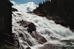 Wasserfall in Handöl Schweden