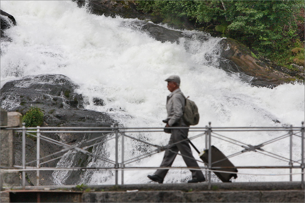 Wasserfall in Hellesylt - Norwegen