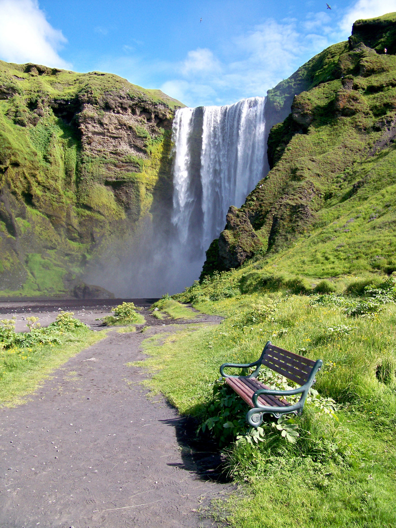 Wasserfall in Island