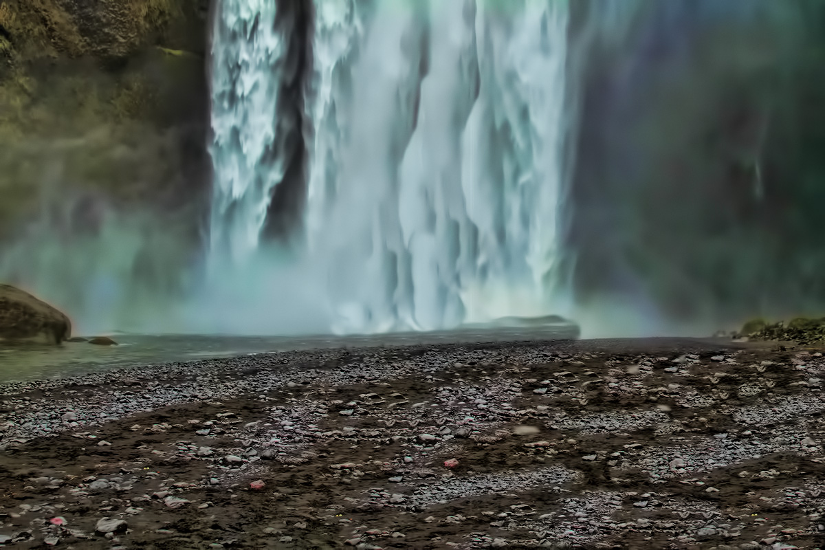 Wasserfall in Island