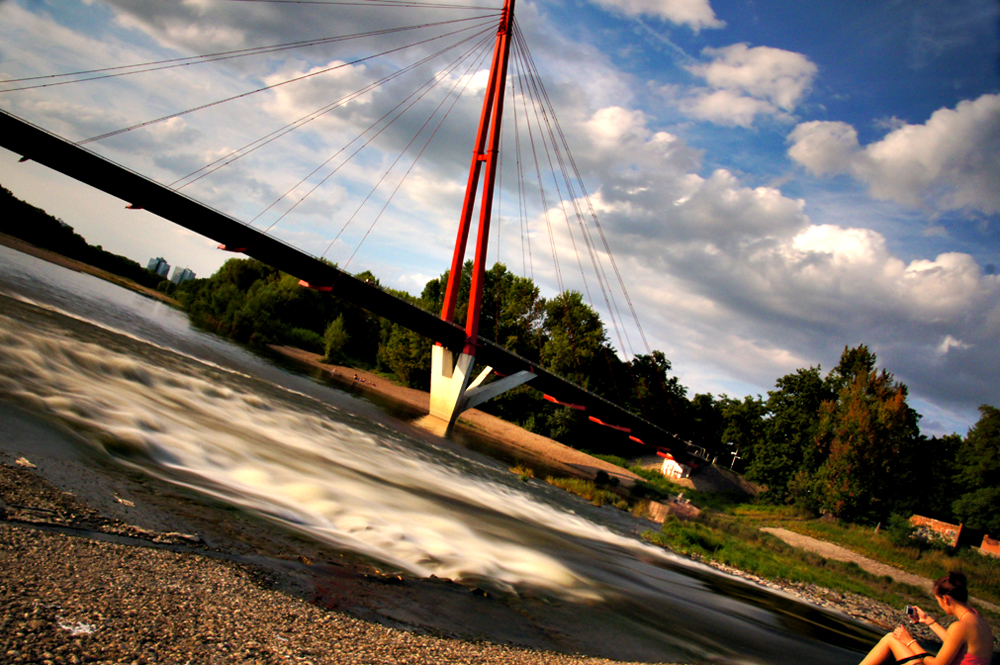 Wasserfall in Magdeburg - nur noch ein kleiner Rest