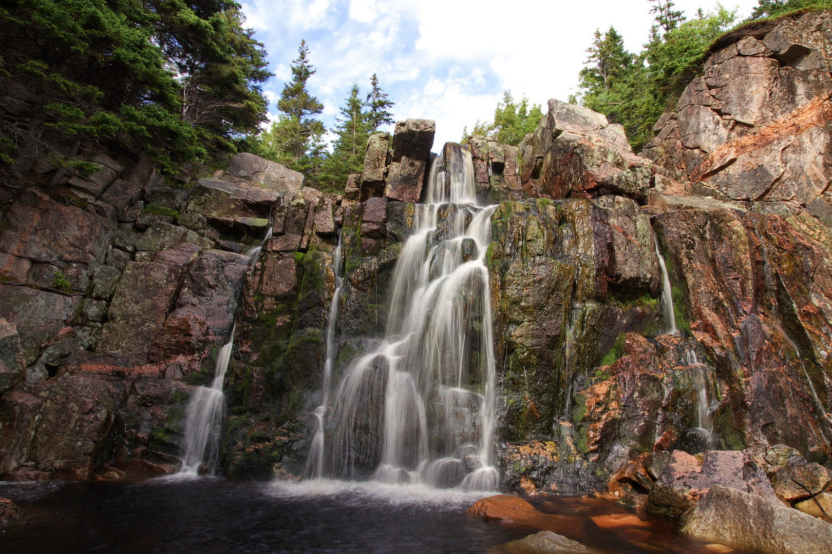 Wasserfall in New Brunswick Kanada