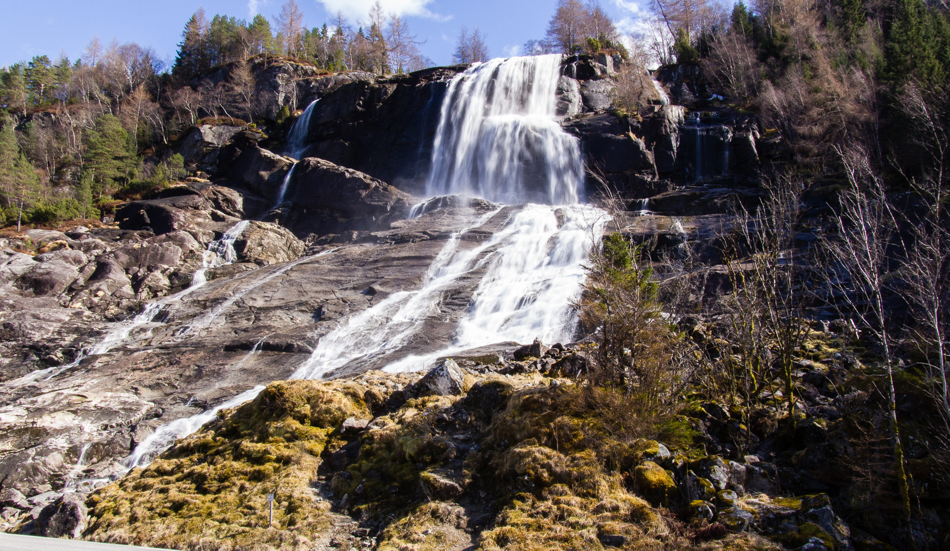 Wasserfall in Norwegen bei Bergen