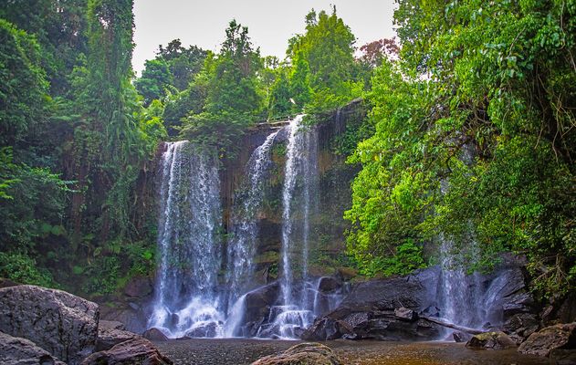 Wasserfall in Phnom Kulen
