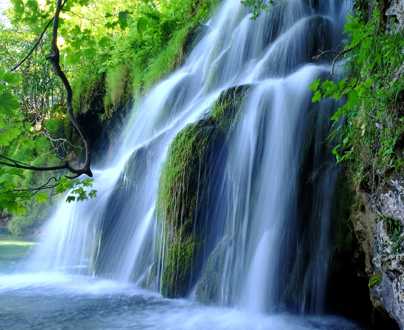 Wasserfall in Plitvice